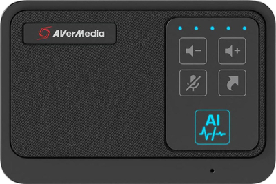 Спикерфон AVerMedia AS311, омнидирекциски микрофон, USB, црн