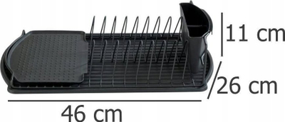 Цедалка за садови Wenko Basic, пластична, 12 cm, црна