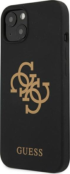 Kapak telefoni Guess GUHCP13MLS4GGBK për iPhone 13 6.1", silikon, i zi