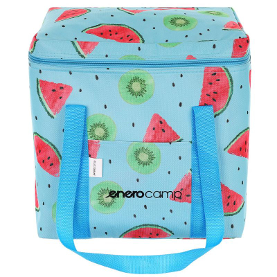 Çantë termike Enero Camp, 28L, me shtresë alumini, blu me fruta