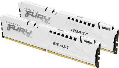 Module të memories Kingston Fury Beast White 32GB (2x16GB) DDR5 5600 CL36, AMD EXPO