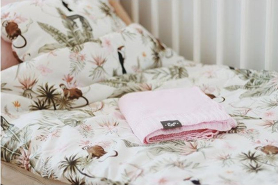 Set jorgan dhe jastëk Tropical Bamboo Bedding, bambu, anti alergjik, me print tropikal