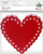 Set dekorativ Titanum Felt Hearts, 8 zemra, 15.5 x 14.5 cm, rozë, kuqe, bardhë