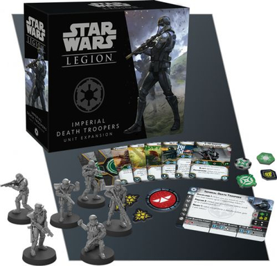 Ekspansion loje Star Wars Legion Imperial Death Troopers, njësi këmbësorie, 6 miniatura, e zezë