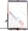 Set zëvendësues MUSTTBY për iPad 8, touchscreen me buton Home, ngjitëse e pasme, i bardhë
