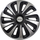 Kapakë rrote Michelin 009122, 15", set 4 copë, zi me argjend