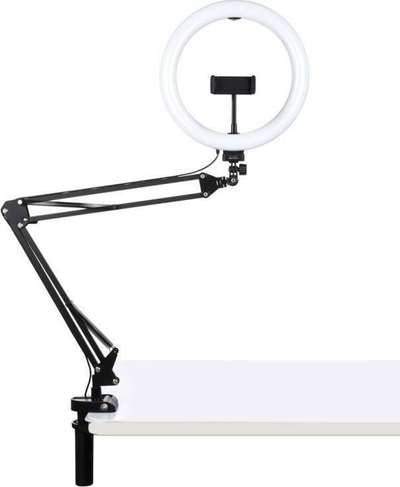Unazë LED për vlog Puluz PKT3090B, 26 cm, 9.4W, për tavolinë