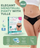 Pantallona menstruale Masmi Elegant, masa L, pambuk organik, ngjyrë e zezë