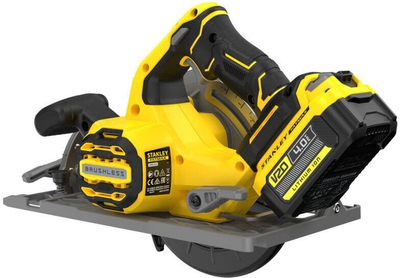 Кружна безжична пила Stanley FATMAX V20, 18V, сечиво 190mm, жолта