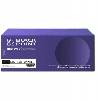 Toneri Black Point Super Plus LBPBTN2590XXL, në vend të Brother TN-2590XXL, 5000 faqe, i zi