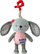 Lodër varëse Baby Mix Rabbit, lepurush pelush me kuti muzikore për bebe, gri rozë