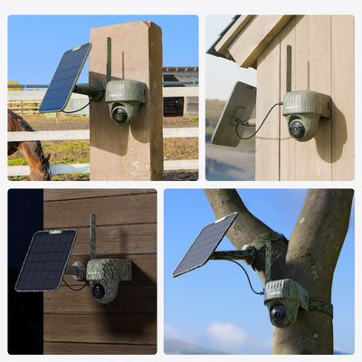 Kamerë rrjeti Reolink Go Series G450 me panel dielli, 4K 8MP, 355°/90°, gri