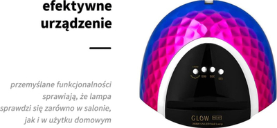 Lampë thonjsh UV LED Glow YC57 RN, 268W, blu rozë