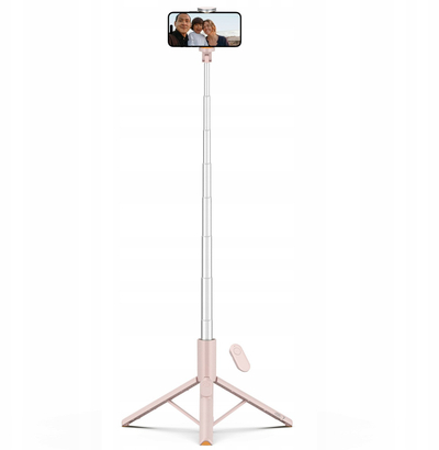 Selfie stick tripod Tech-Protect L09S Wireless, Bluetooth, 146 cm, rozë