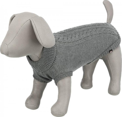 Pulovër për qen Trixie Kenton, 55 cm, akrilik, gri
