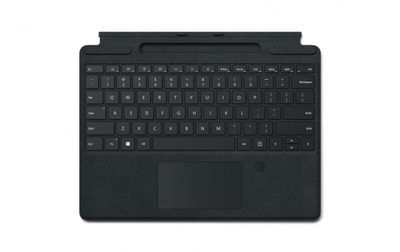 Tastierë Microsoft Surface Pro Signature me lexues gjurmësh gishti, layout gjerman QWERTZ, e zezë