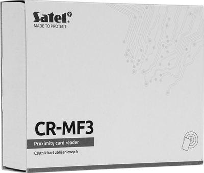 Lexues kartele afërsie Satel CR-MF3, MIFARE, OSDP Wiegand, gri