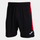 Pantallona të shkurtra sportive Joma Glasgow II Kids, për kalamaj, poliester, të zeza me të kuqe