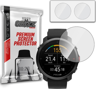Xham mbrojtës smartwatch GrizzGlass Hybrid për Polar Grit X Pro, transparent