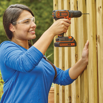 Trapano vidhosës Black&amp;Decker BDCDC18KB, 18V, 2x 1.5Ah, portokalli e zezë