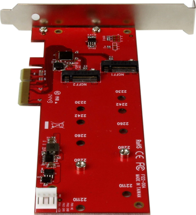 Kart kontrolli StarTech.com 2x M.2 SATA SSD, PCIe, NGFF