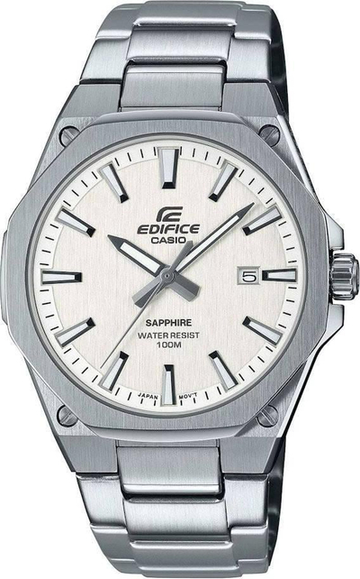 Orë dore Casio Edifice Classic EFR-S108D-7AVUEF, 40mm, 10 ATM, argjendtë