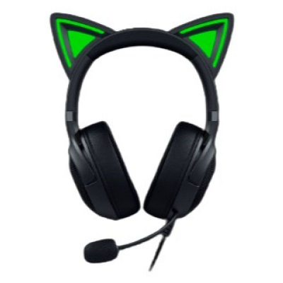 Kufje gaming Razer Kraken Kitty V2, USB A, me mikrofon, të zeza