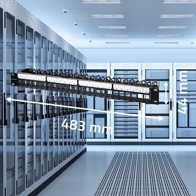 Patch panel Qoltec 19" RACK, 24 porta, 1U UTP, i zi