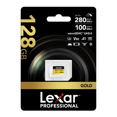 Kartë memorjeje Lexar GOLD microSDXC 128GB