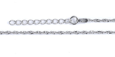 Byzylyk për këmbë Brilio Silver 461 086 00152 04, 26cm, i argjendtë