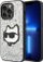 Futrollë telefoni Karl Lagerfeld KLHCP14LG2CPS, për iPhone 14 Pro, hardcase me glitter Choupette, argjend