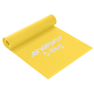 Shirit rezistence Enero Fit Latex Band, 2m, 5-8 kg, i verdhë