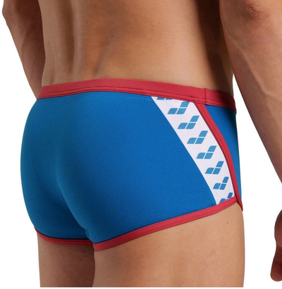 Rroba banje meshkuj Arena Icons Swim Low Waist Shorts Solid 70, rezistente ndaj klorit, UV 50+, blu
