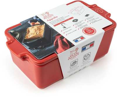 Terrinë qeramike Appolia, me shtypëse, 600‑700 g, e kuqe