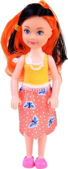 Kukull Mini Doll, 14cm, plastike, e kuqe