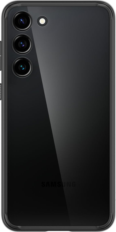 Futrollë Spigen Ultra Hybrid për Samsung Galaxy S23 Plus, matte, e tejdukshme, e zezë