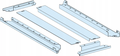 Pllakë gland Schneider Electric PrismaSet LVS08694, 400x600mm, gri