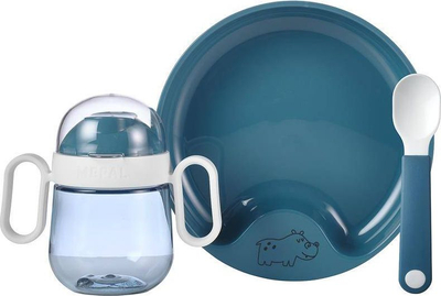 Set darke për fëmijë Mepal Mio, 3 pjesë, 200 ml, blu e errët
