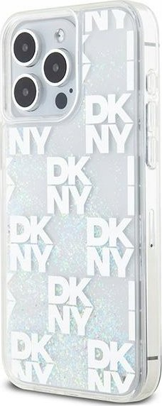 Kapak telefoni DKNY DKHCP15XLCPEPT, për iPhone 15 Pro Max 6.7", Liquid Glitter, i bardhë