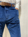 Pantallona kadife The Indigo, korduroy, drejt, blu indigo