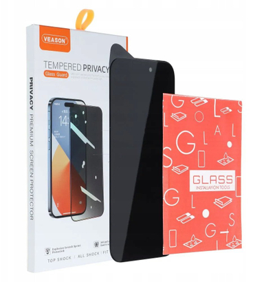 Xham mbrojtës Veason 6D Pro Privacy, për iPhone 17 Pro Max, 0.37mm, i zi - 2