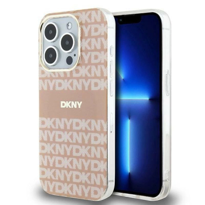 Futrollë telefoni DKNY DKHMP15XHRHSEP, për iPhone 15 Pro Max 6.7", MagSafe, rozë