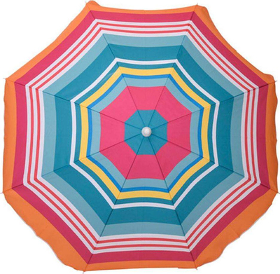 Çadër plazhi ProBeach, 144 cm, rregullim lartësie, shumëngjyrëshe