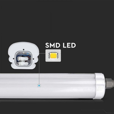 Panel drite LED V-TAC VT-1574S, 48W, 150cm, dritë e bardhë e ftohtë, i bardhë