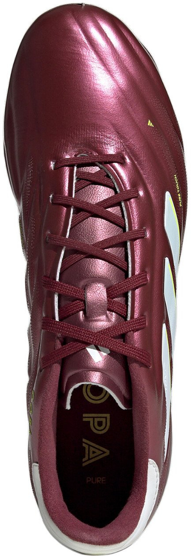 Patika futbolli Adidas Copa Pure 2 Elite FG M IE7486, fushë bari natyral, e verdhë