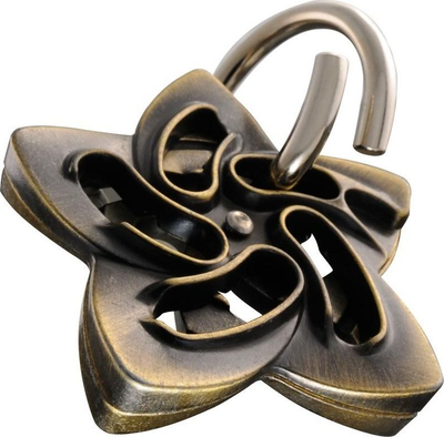 Lojë logjike Hanayama Cast Helix, metal, ngjyrë bronzi