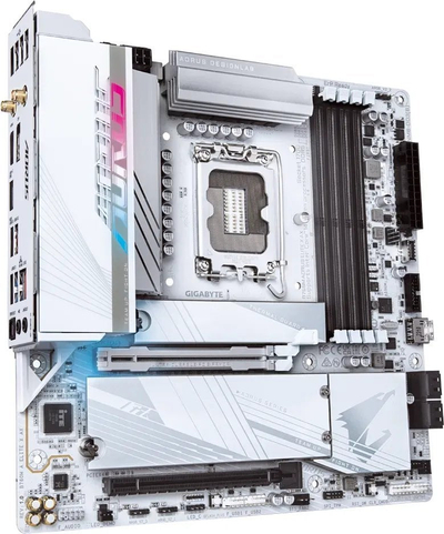 Pllakë mëmë Gigabyte B760M Aorus Elite X AX, LGA 1700, DDR5, e bardhë