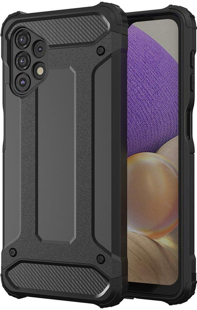 Mbrojtëse telefoni Hybrid Armor për Samsung Galaxy A73, TPU dhe PC, e zezë