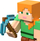 Figurë loje Educa Borras Minecraft, 8 cm, me nyje që lëvizin, shumëngjyrëshe