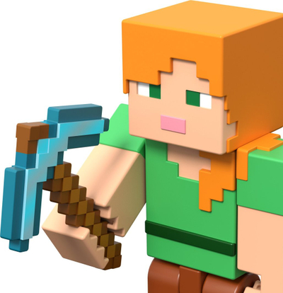 Figurë loje Educa Borras Minecraft, 8 cm, me nyje që lëvizin, shumëngjyrëshe